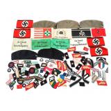 REENACTOR WWII GERMAN HEADGEAR & INSIGNIA