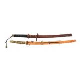 REENACTOR WWII JAPANESE SHIN GUNTO LOT OF 2