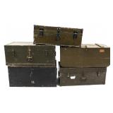 WWII - KOREAN WAR US & UK OFFICER & NURSE TRUNKS