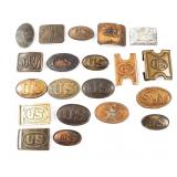 REENACTOR CIVIL WAR US & CS BELT BUCKLES