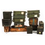 WWI - WWII US ARMY AMMUNITION & STORAGE CRATES