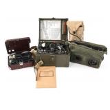 WWII COLD WAR US & SOVIET FIELD PHONES & TEST SET