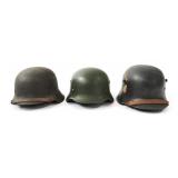 REFURBISHED WWII GERMAN COMBAT HELMETS