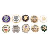 COLD WAR US PRESIDENTIAL & ARMY SERVICE BADGES