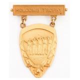 1957 USMC 18K GOLD HOLCOMB TROPHY MARKSMAN BADGE