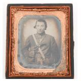 CIVIL WAR UNION SOLDIER TINTYPE PHOTOGRAPH