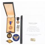 WWII USAAF 734th BS NAMED POW & AIR MEDAL GROUPING