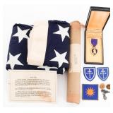 WWII US 79th ID, D-DAY, PURPLE HEART KIA GROUPING
