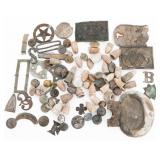 CIVIL WAR ERA DUG RELIC MUNITIONS & BELT BUCKLES