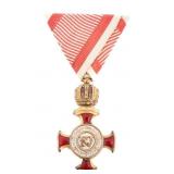 IMPERIAL AUSTRIAN GOLDEN CROSS OF MERIT WITH CROWN