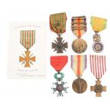 WWI FRENCH LEGION OF HONOR & MEDALS