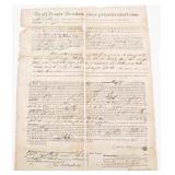 1842 PENN D. McLAUGHLIN & A. GILMORE LAND DOCUMENT