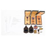 WWII USAAF POW 407th BOMB SQ NAMED MEDAL GROUP