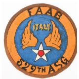 WWII USAAF 529th ASG THEATER MADE PATCH