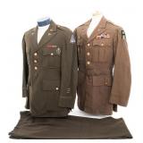 WWII US GENERAL STAFF & DENTAL CORPS OFF. UNIFORMS