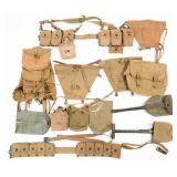 WWII USMC & ARMY FIELD GEAR & BAR MAGAZINES