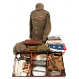 WWI - WWII US ARMY NAMED DENTIST UNIFORM GROUPING
