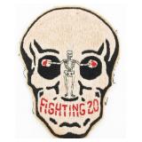 WWII US NAVY VF-20 FIGHTER SQUADRON PATCH