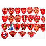 WWII USMC FMF, AIR WING & AMPHIBIOUS CORPS PATCHES