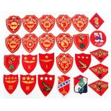 WWII USMC FMF, AIR WING & AMPHIBIOUS CORPS PATCHES