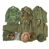 VIETNAM WAR US JUNGLE JACKETS, HATS & TROUSERS