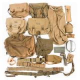 WWII US ARMY FIELD GEAR & PERSONAL EQUIPMENT