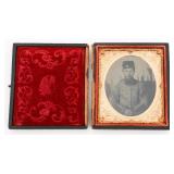 CIVIL WAR UNION SOLDIER AMBROTYPE PHOTOGRAPH