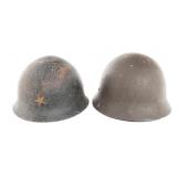 WWII SWEDISH M26 & JAPANESE TYPE 90 HELMETS