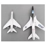 US AIR FORCE F-100 & F-105 MODEL AIRPLANES