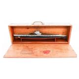 WWII USS S-1 SUBMARINE MODEL WITH CRATE