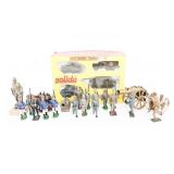 WWI - WWII DESK CANNONS & SOLDIER FIGURINES