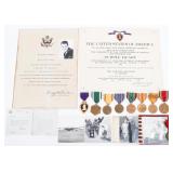 KOREAN WAR US NAVY VP-22 KIA PURPLE HEART GROUPING