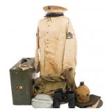 WWII USMC NAMED NCO UNIFORM & GEAR GROUPING