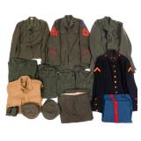 WWII - COLD WAR USMC TUNICS, TROUSERS & SHIRTS