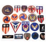 WWII USAAF STANDARD & THEATER MADE PATCHES