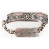 WWII US OSS 101 BURMA CAMPAIGN NAMED ID BRACELET