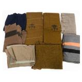US MEDIC CORPS & MILITARY ACADEMY WOOL BLANKETS