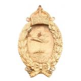 WWI IMPERIAL GERMAN PRUSSIAN NAVAL SEA PILOT BADGE