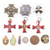 WWI - WWII EUROPEAN MILITARY MEDALS & BADGES