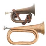 WWI US & GERMAN MILITARY BUGLES