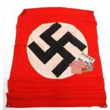 WWII GERMAN ARMY VEHICLE ID FLAG & STAMPS