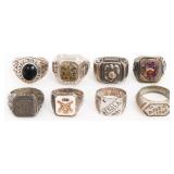 WWII US ARMED FORCES & THEATER MADE SIGNET RINGS