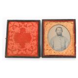 CIVIL WAR CSA SOLDIER AMBROTYPE PHOTOGRAPH