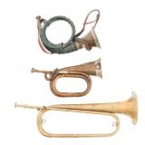 WWI - COLD WAR EUROPEAN MILITARY BUGLES & HORN