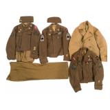 WWII US ARMY COMBAT MEDIC & NCO UNIFORM ITEMS