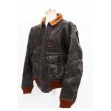 WWII US NAVY AN-6552 LEATHER FLIGHT JACKET