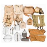WWI US ARMY M1910 HAVERSACKS & FIELD GEAR