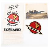 KOREAN WAR USAF 82nd FIS PATCH, BANNER & PHOTO