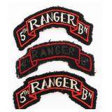 WWII US 4th & 5th RANGER THEATER MADE SCROLL PATCH