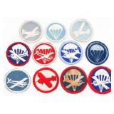 WWII US ARMY AIRBORNE & PARATROOPER CAP PATCHES